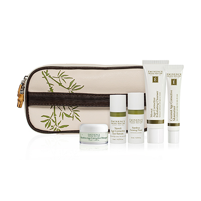 eminence-organics-age-corrective-starter-set-bag-with-products
